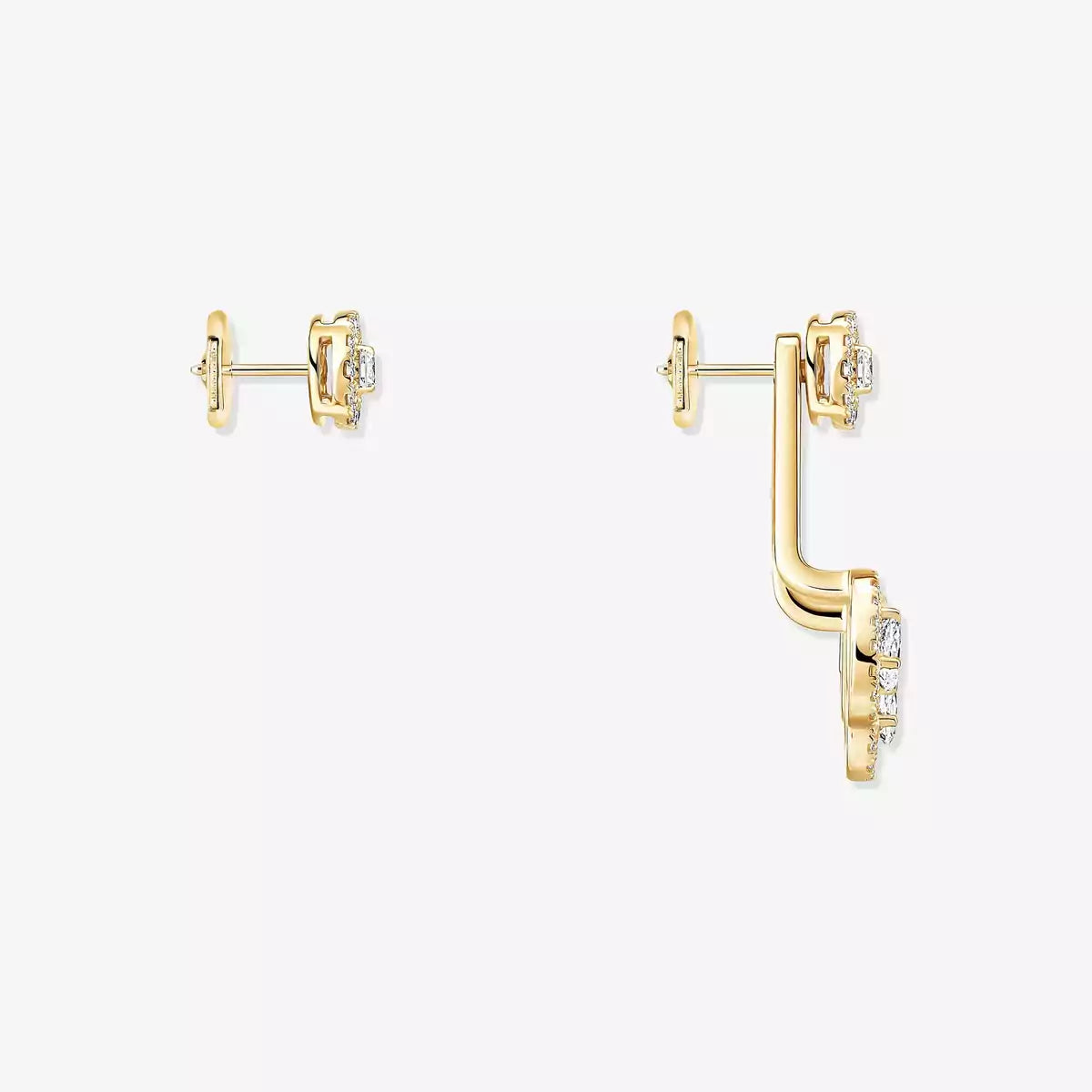 [moco jewelrys ] My Twin Trio  Diamond Earrings