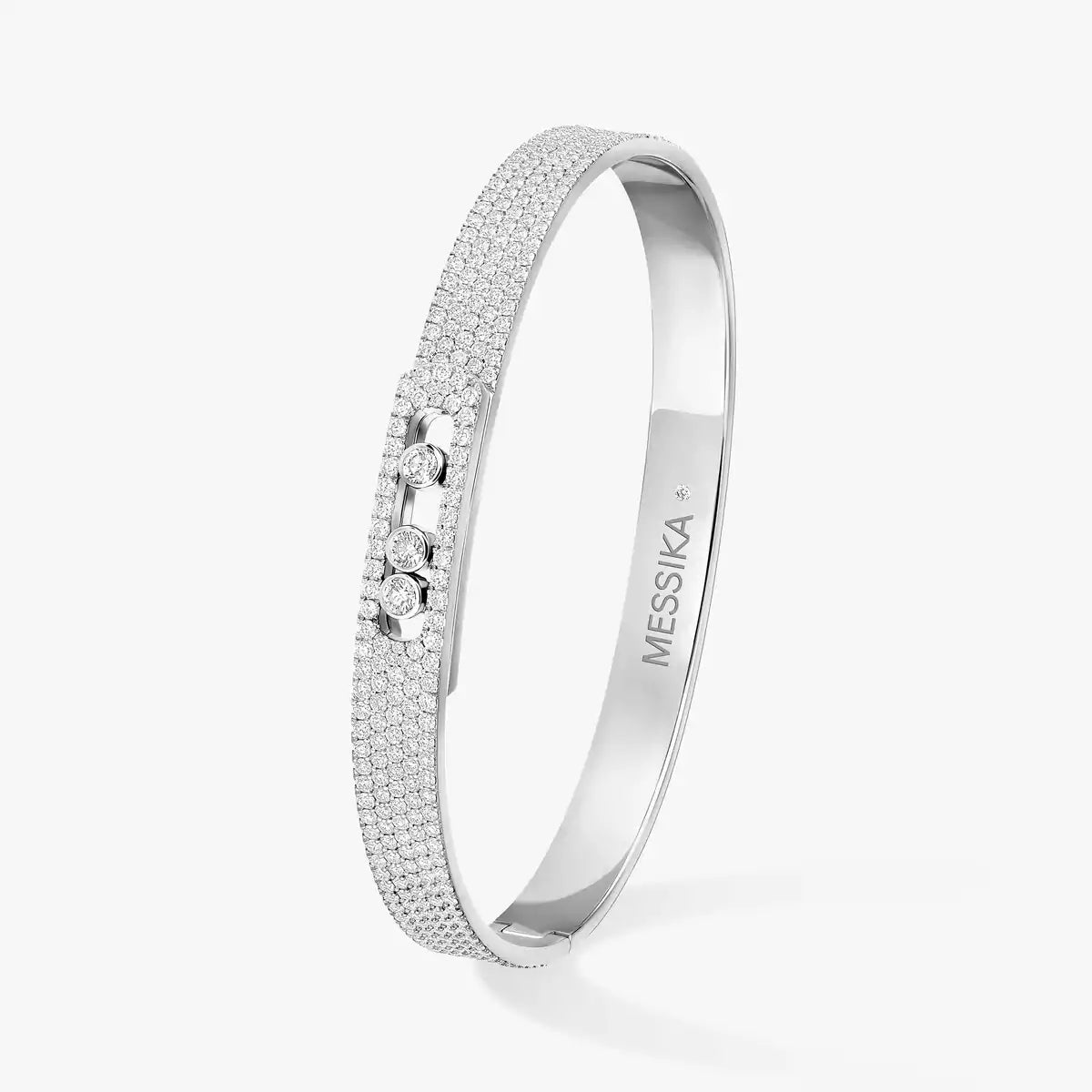 [moco jewelrys ]Move Noa Full Pavé Diamond Bangle Bracelet