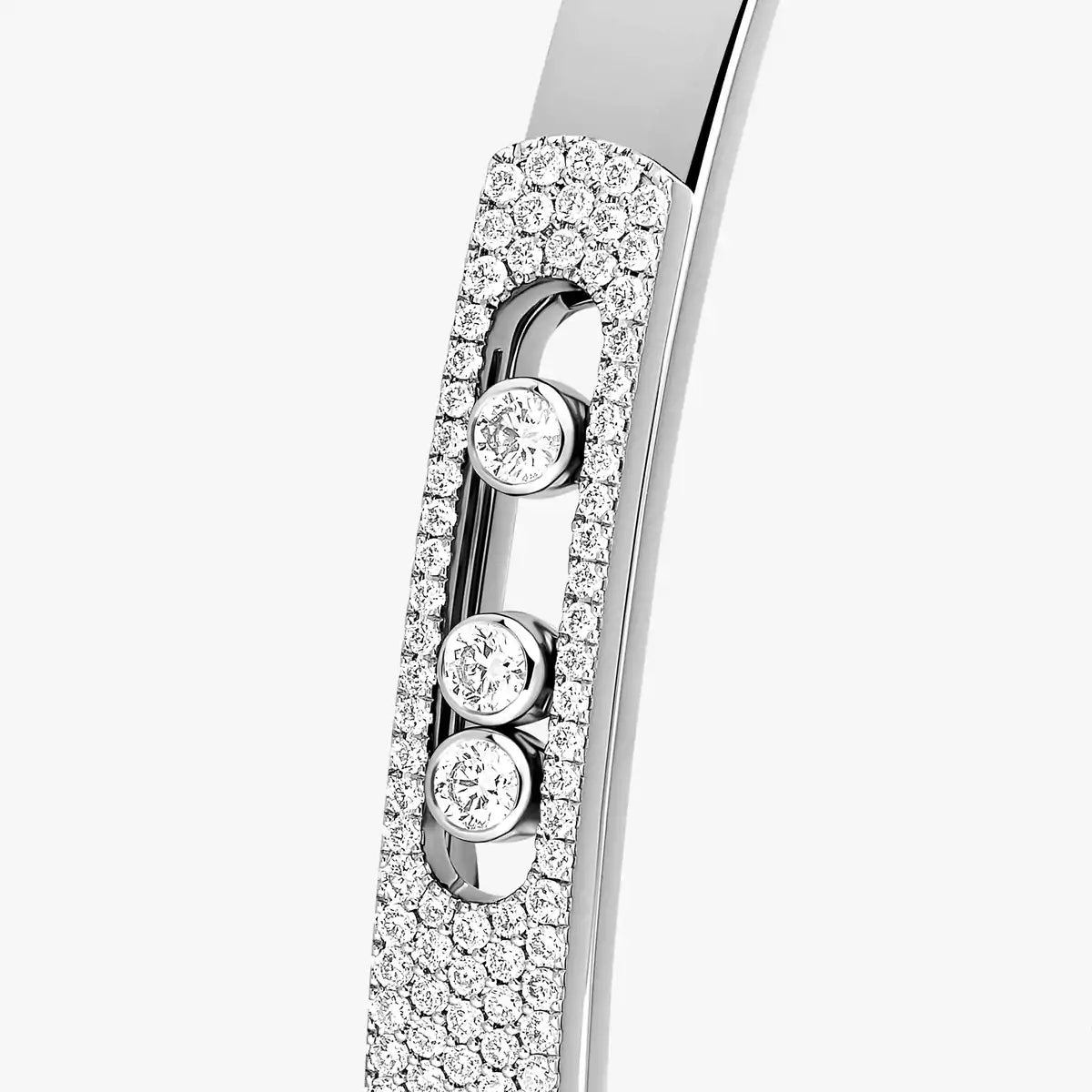 [moco jewelrys ]Move Noa Rose Gold Pavé Diamond Bangle Bracelet