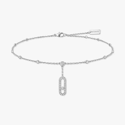 [moco jewelrys ] Move Uno pavé ankle bracelet