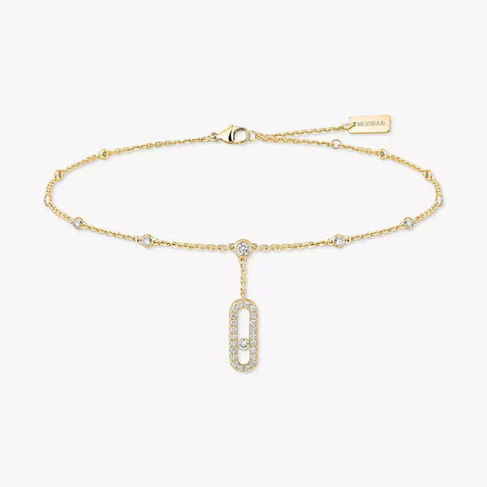 [moco jewelrys ] Move Uno pavé ankle bracelet