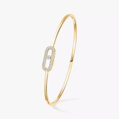 [moco jewelrys ]Move Uno pavé flex bangle medium