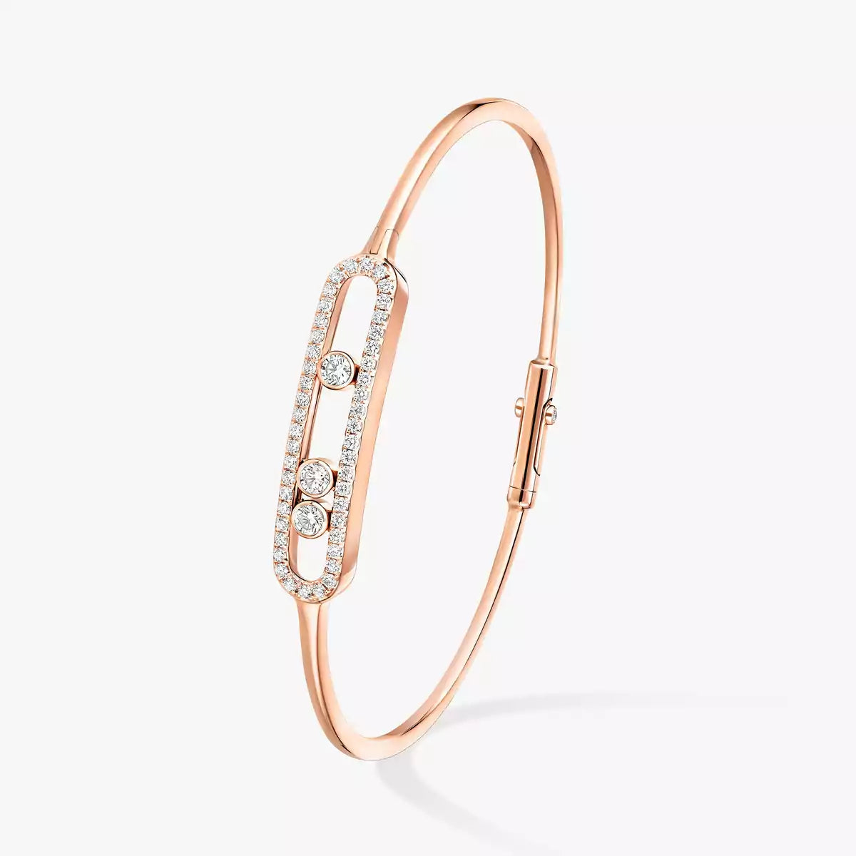 [moco jewelrys ]Move Pavé Diamond Bangle Bracelet M