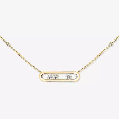[moco jewelrys ] Baby Move Gold Diamond Necklace