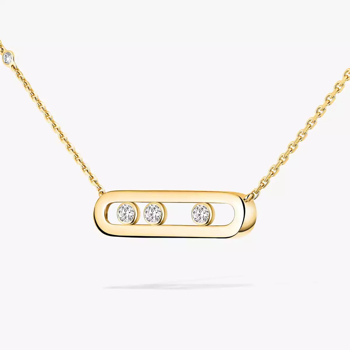 [moco jewelrys ] Baby Move Gold Diamond Necklace