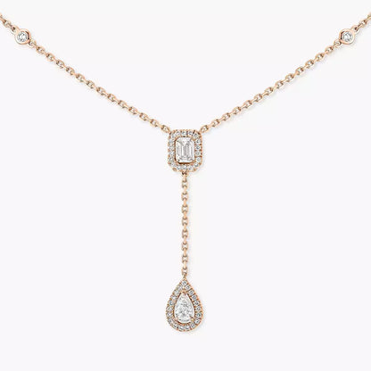 [moco jewelrys ]Gold Diamond Tie Necklace