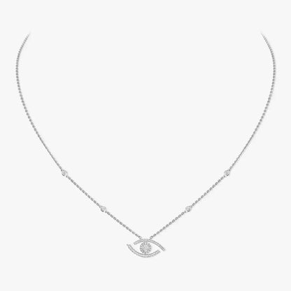 [moco jewelrys]Pave_ Diamond Necklace Lucky Eye