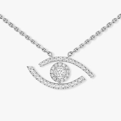 [moco jewelrys]Pave_ Diamond Necklace Lucky Eye