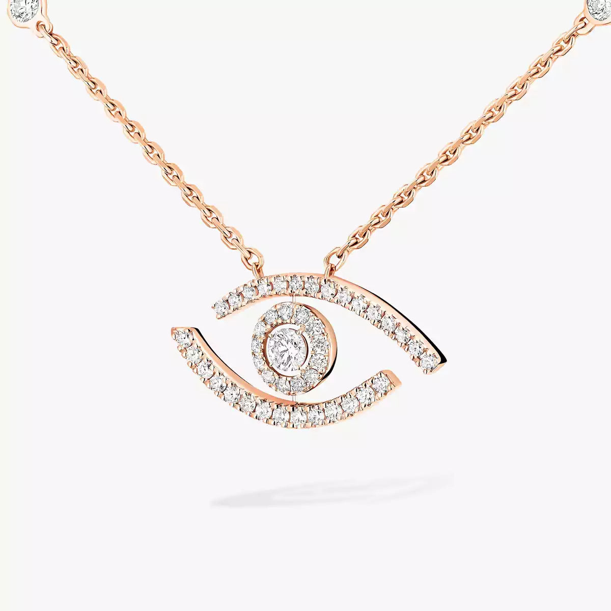 [moco jewelrys]Pave_ Diamond Necklace Lucky Eye