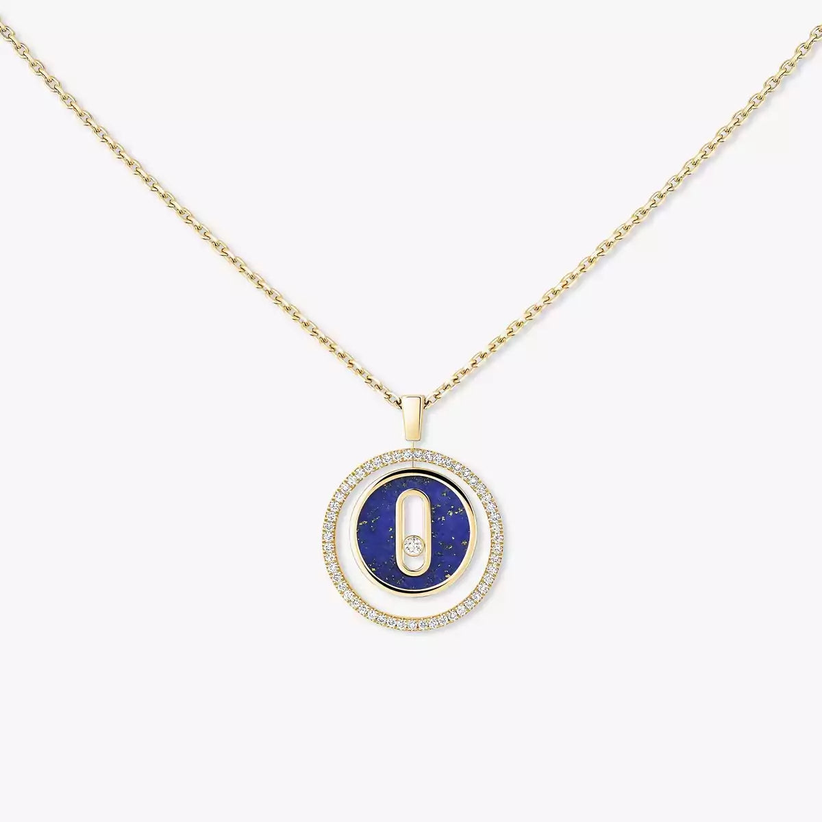 [moco jewelrys]Lucky Move Diamond Necklace in Rose Gold and White Mother-of-Pearl