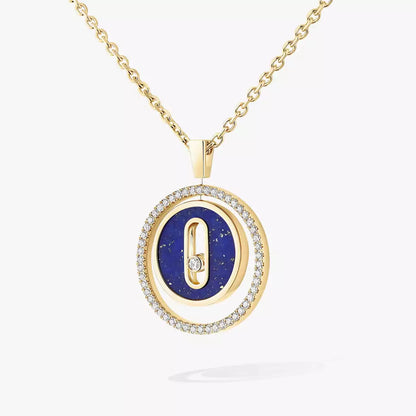 [moco jewelrys]Lucky Move Diamond Necklace in Rose Gold and White Mother-of-Pearl