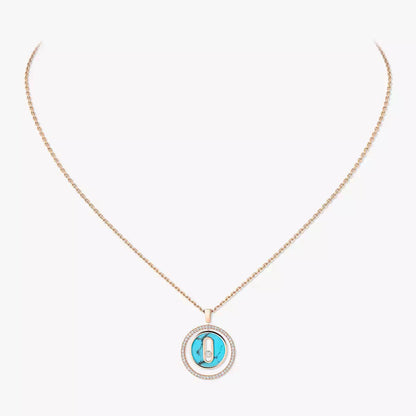 [moco jewelrys]Lucky Move Diamond Necklace in Rose Gold and White Mother-of-Pearl