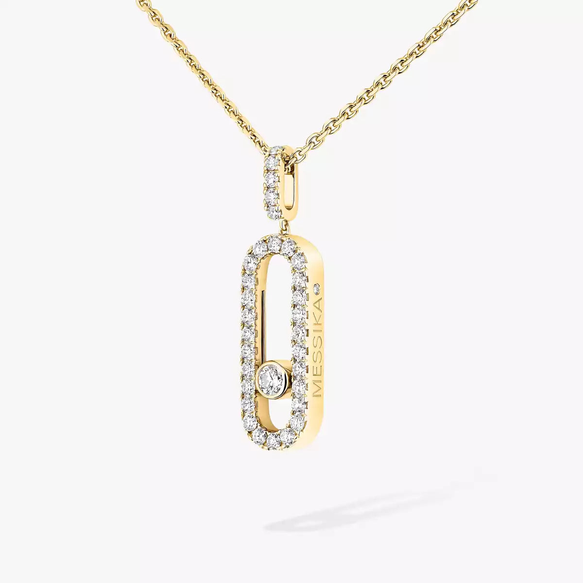 [moco jewelrys ]Move Uno Diamond Necklace in Rose Gold