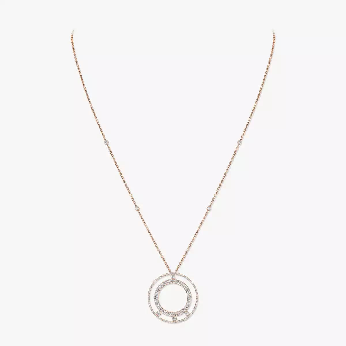 [moco jewelrys ]Move Romane Long Pave_-Set Diamond Necklace
