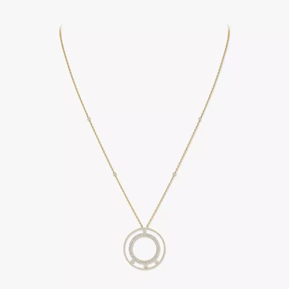 [moco jewelrys ]Move Romane Long Pave_-Set Diamond Necklace