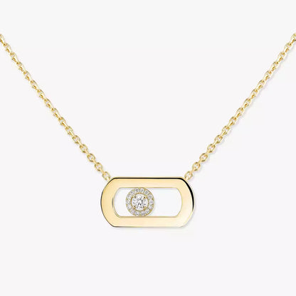 [moco jewelrys ]So Move Diamond Necklace in Gold