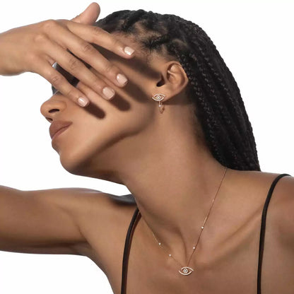 [moco jewelrys]Lucky Eye Diamond Earrings