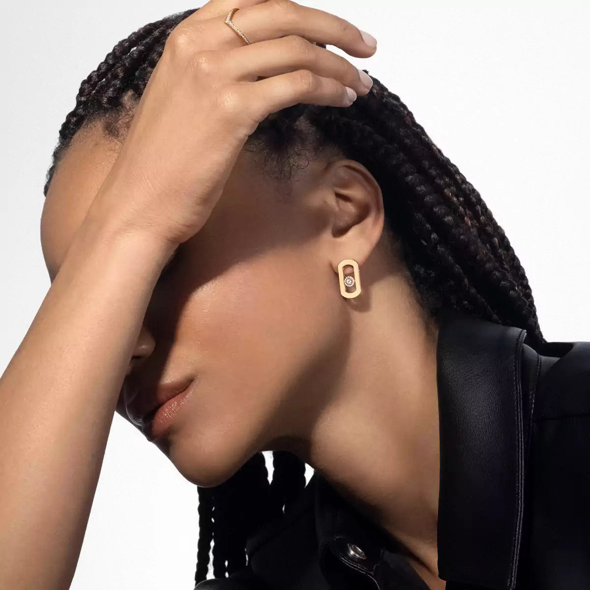 [moco jewelrys ]So Move Diamond Earrings in Yellow Gold