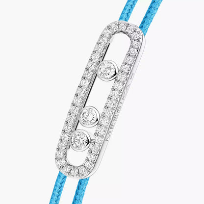 [moco jewelrys ]MK Care(s) pink cord pavé bracelet