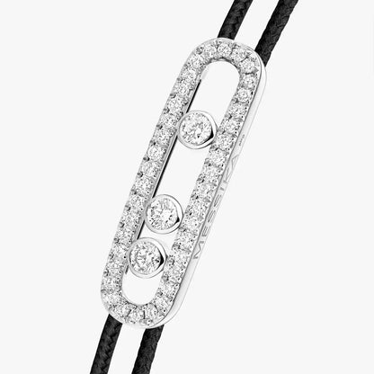 [moco jewelrys ]MK Care(s) pink cord pavé bracelet
