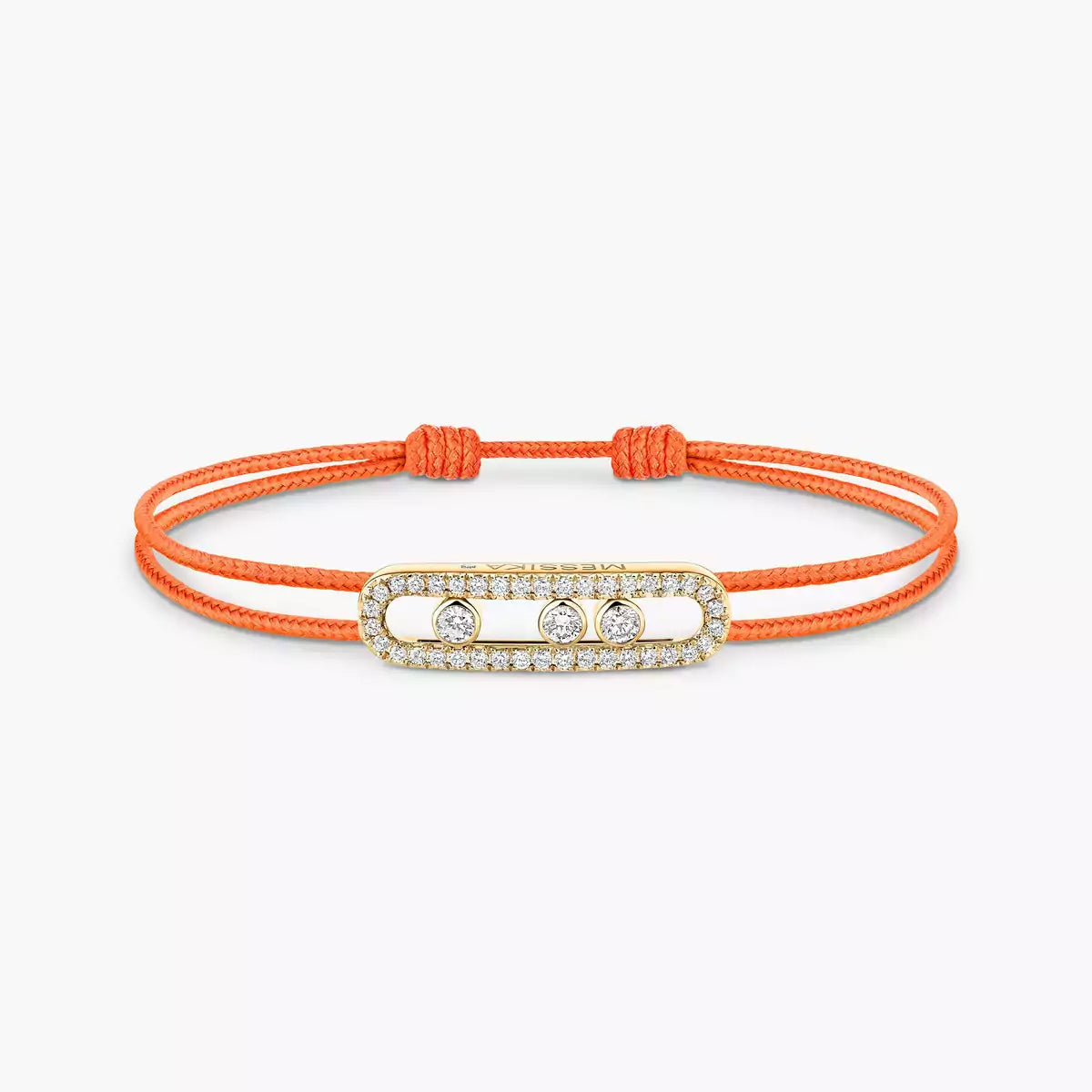 [moco jewelrys ]MK Care(s) pink cord pavé bracelet