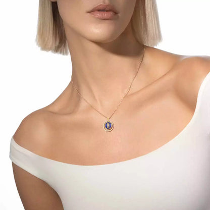 [moco jewelrys]Lucky Move Diamond Necklace in Rose Gold and White Mother-of-Pearl