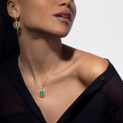 [moco jewelrys]Lucky Move Diamond Necklace in Rose Gold and White Mother-of-Pearl