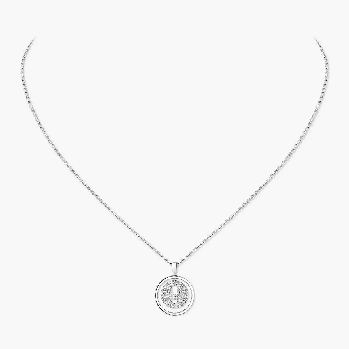[moco jewelrys] Lucky Move Diamond Necklace