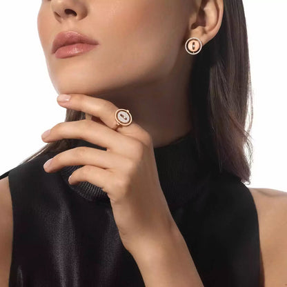 [moco jewelrys]Lucky Move Diamond Earrings