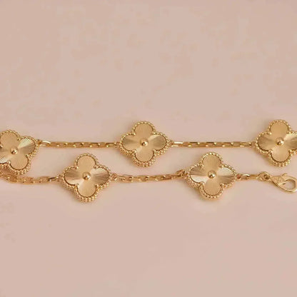 [Moco jewelrys] CLOVER 5 MOTIF LASER BRACELET COLLECTION