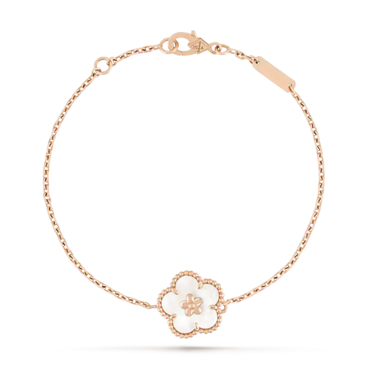 [moco jewelrys]LUCKY WHITE MOP PLUM BLOSSOM  BRACELET
