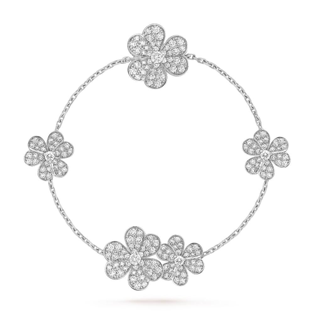 [moco jewelrys]FRIVOLE SILVER 5 FLOWERS BRACELET