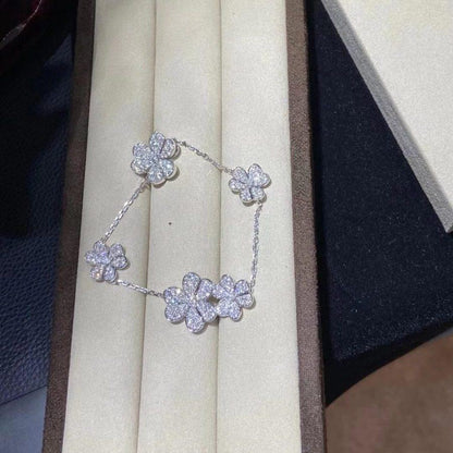[moco jewelrys]FRIVOLE SILVER 5 FLOWERS BRACELET