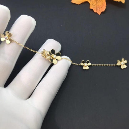 [moco jewelrys]FRIVOLE GOLD 5 FLOWERS BRACELET