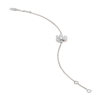 [moco jewelrys]FRIVOLE SILVER FLOWER DIAMOND BRACELET