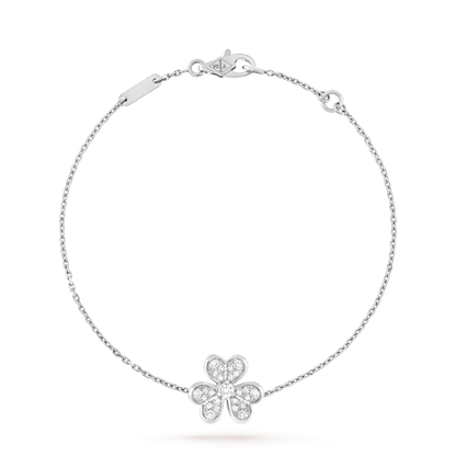 [moco jewelrys]FRIVOLE SILVER FLOWER DIAMOND BRACELET