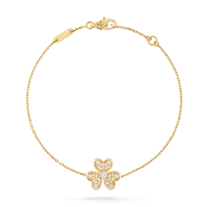 [moco jewelrys]FRIVOLE GOLD FLOWER DIAMOND BRACELET
