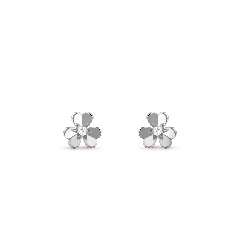 [moco jewelrys]FRIVOLE MINI SILVER FLOWER EARRINGS