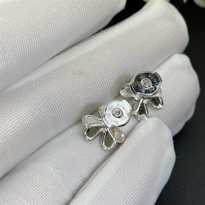 [moco jewelrys]FRIVOLE MINI SILVER FLOWER EARRINGS