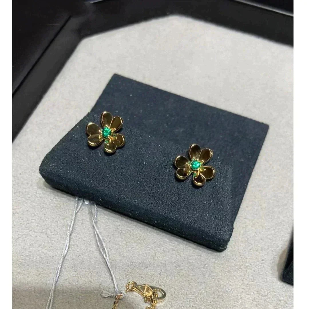 [moco jewelrys]FRIVOLE  FLOWER MALACHITE EARRINGS