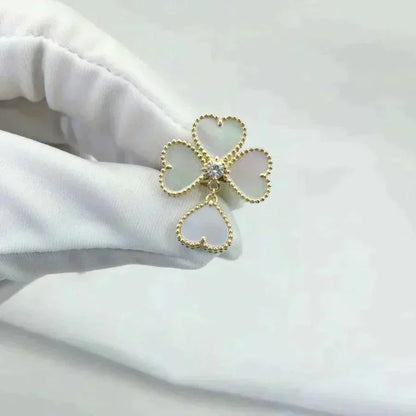 [moco jewelrys]SWEET CLOVER WHITE MOP RING