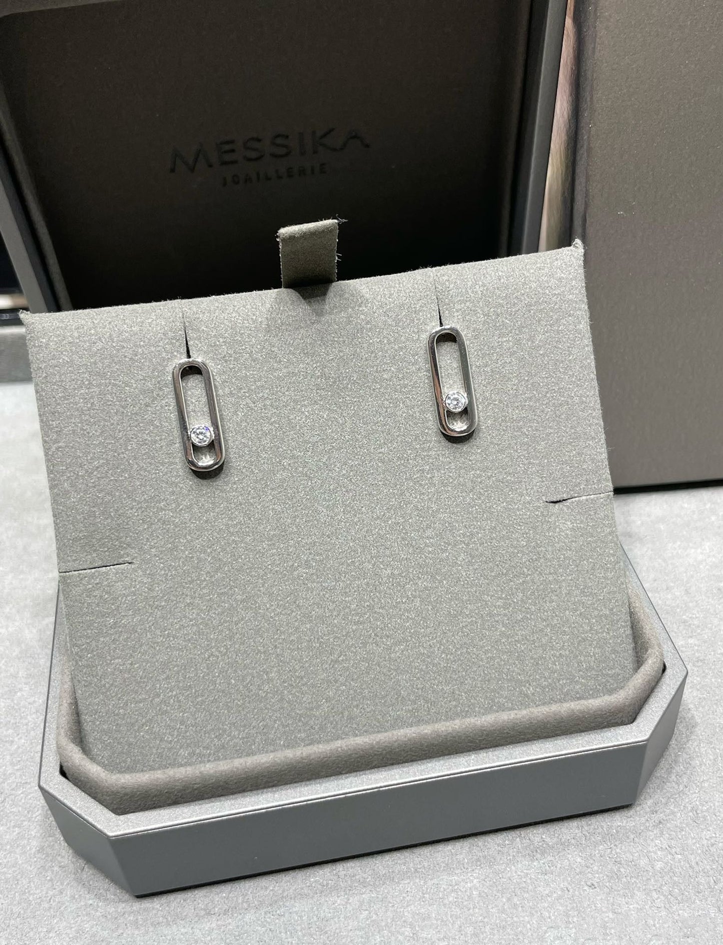 [moco jewelrys ]MOVE UNO SMALL 1 DIAMOND EARRINGS