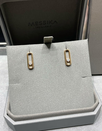 [moco jewelrys ]MOVE UNO SMALL 1 DIAMOND EARRINGS