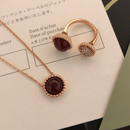 [moco jewelrys]PERLEE COULEURS DIAMOND ROSE GOLD BETWEEN THE FINGER RING