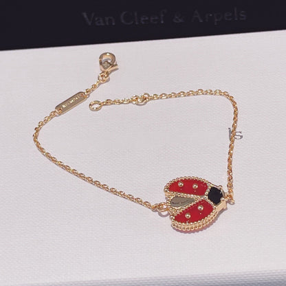 [moco jewelrys]LUCKY SPRING 1 MOTIF PINK GOLD BRACELET