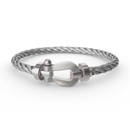 [moco jewelrys]FORCE LARGE HORSESHOE NO DIAMOND BRACELET SILVER