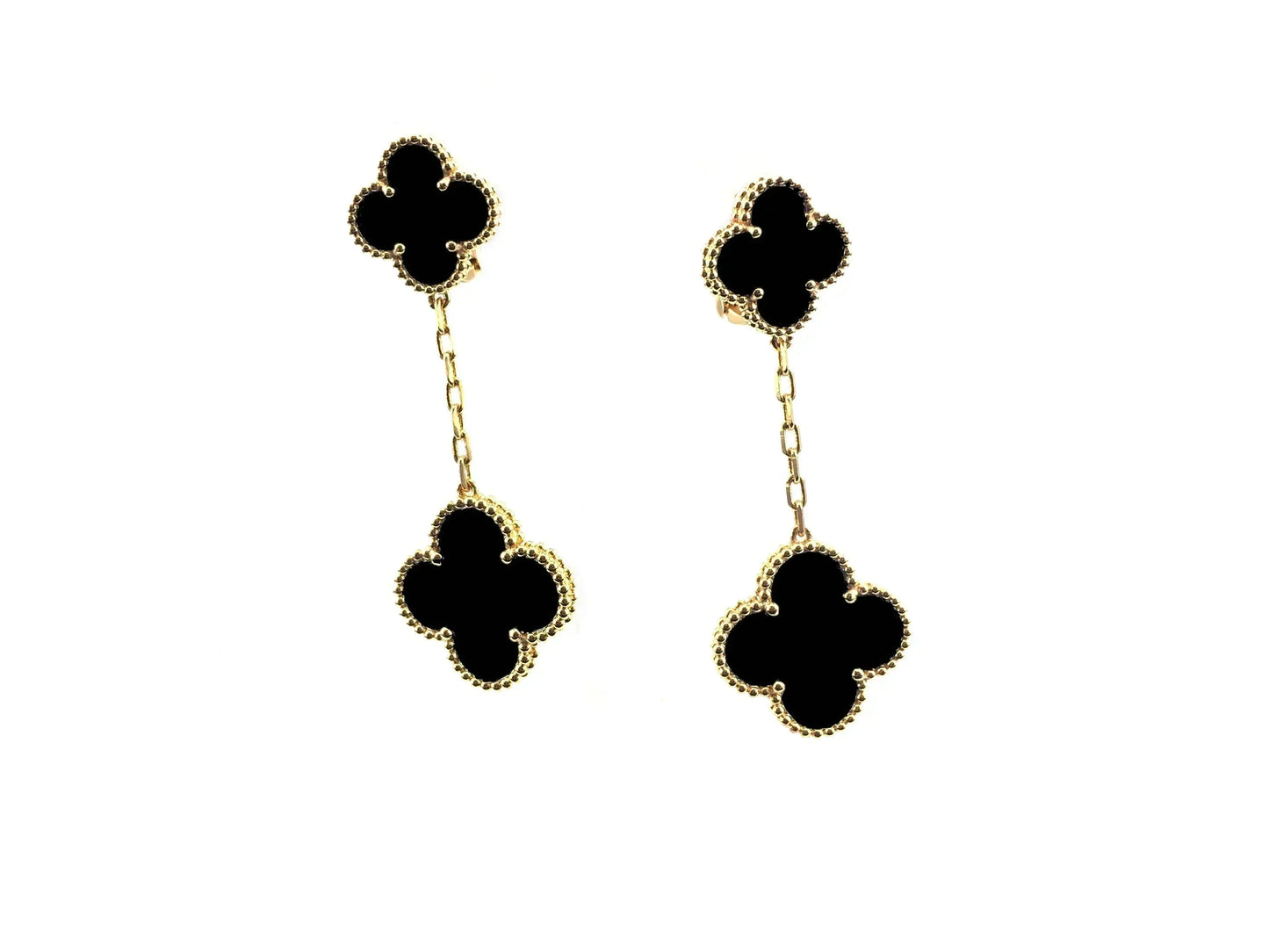 [moco jewelrys]CLOVER 2 MOTIFS  EARRINGS (MULTIPLE CHOICESC
