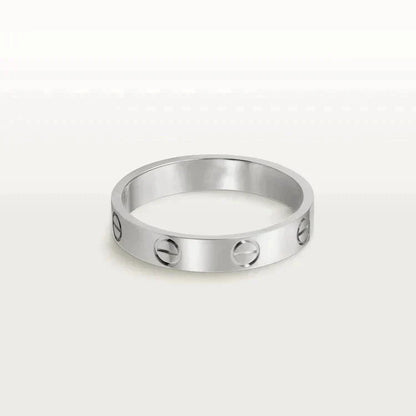 [moco jewelrys]LOVE RING 4MM 1 DIAMOND SILVER