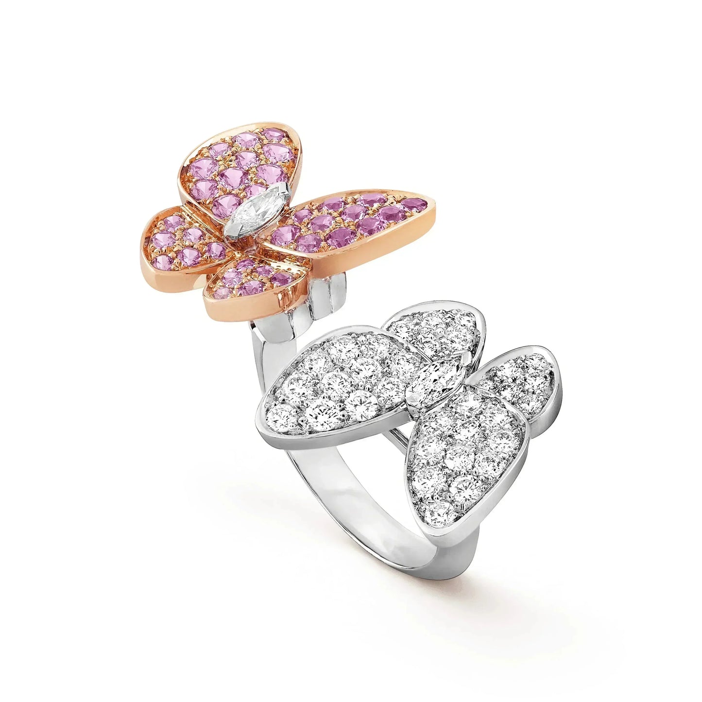 [moco jewelrys]TWIN BUTTERFLY DIAMOND RING